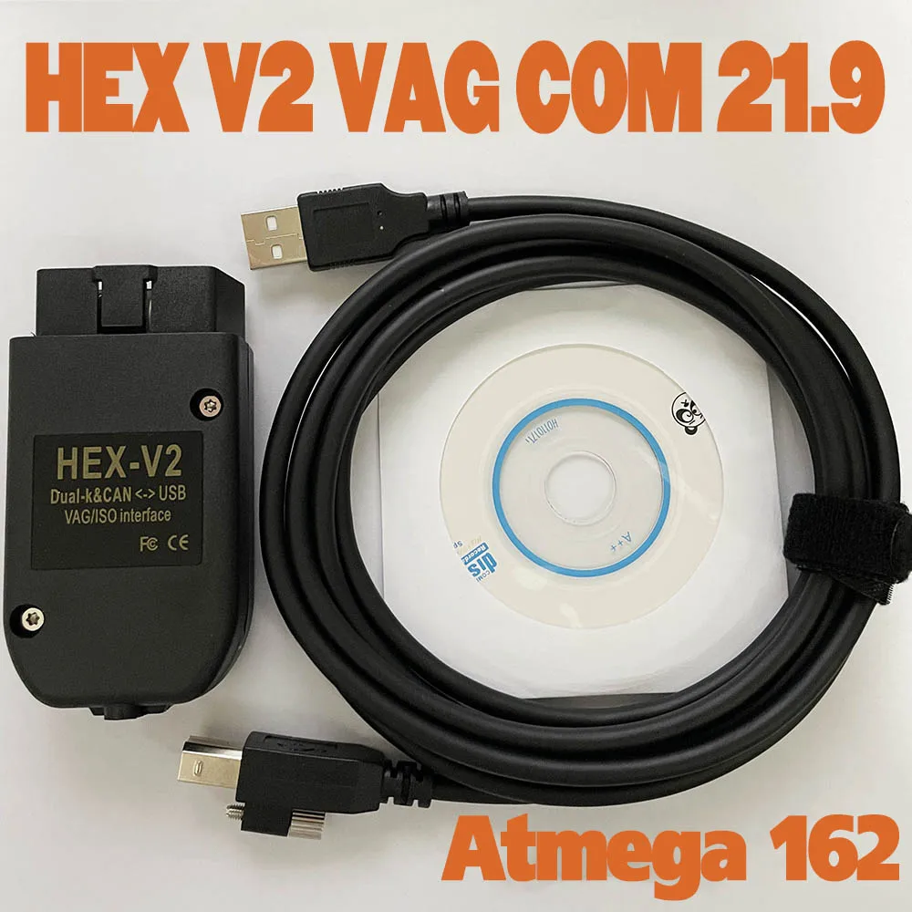2021 Popolar VAGCOM 21 9 Obd2 сканер HEX V2 VAG COM 3 для VW AUDI Skoda Seat ATMEGA162 + 16V8 FT232RQ многоязычный |