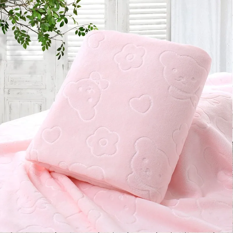 

Infant Water Bath Towel Blanket Gauze Towel Packaged in the Shape of Bars Soft Newborns Water-Absorbing Light Blue Light Pink