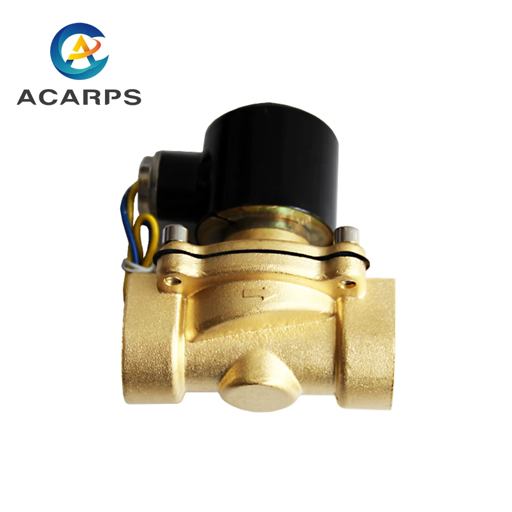 1 дюйм 1/4 дюйма NPT BSP латунный N/C 12 В Соленоидный клапан DN25 DN32 EPDM уплотнение высокой