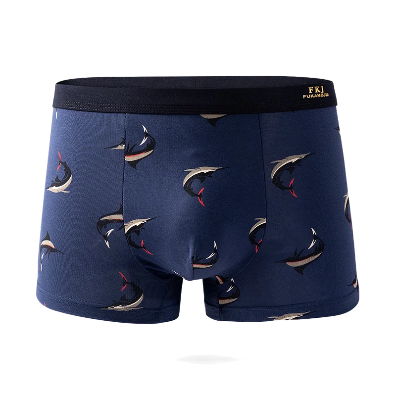 Men Underwear Pack Modal Men Underpants Boxer Random Color Men Panties Underwear Fashion Printing Boxershorts Men Brand 4PCS