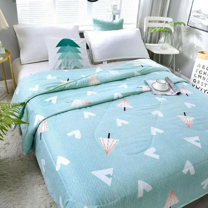 

Skin-Friendly Cotton Snow Summer Quilt Activity Gift Summer Blanket Single Double Summer Air Conditioner Blanket