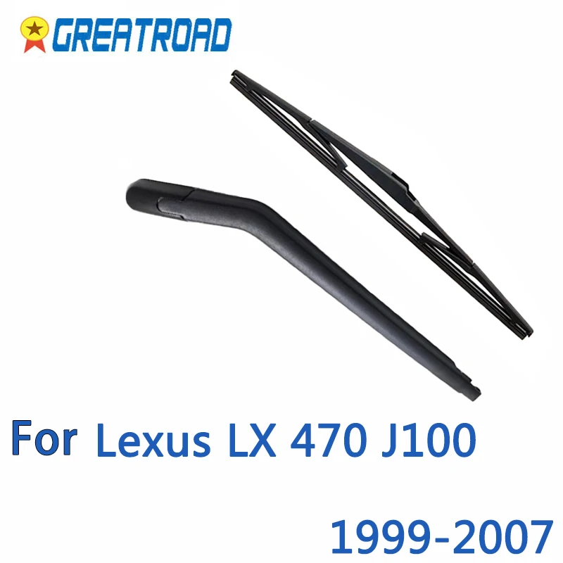 

Wiper 14" Rear Wiper Blade Arm Set Kit For Lexus LX 470 J100 1999-2007 Windshield Windscreen Rear Window
