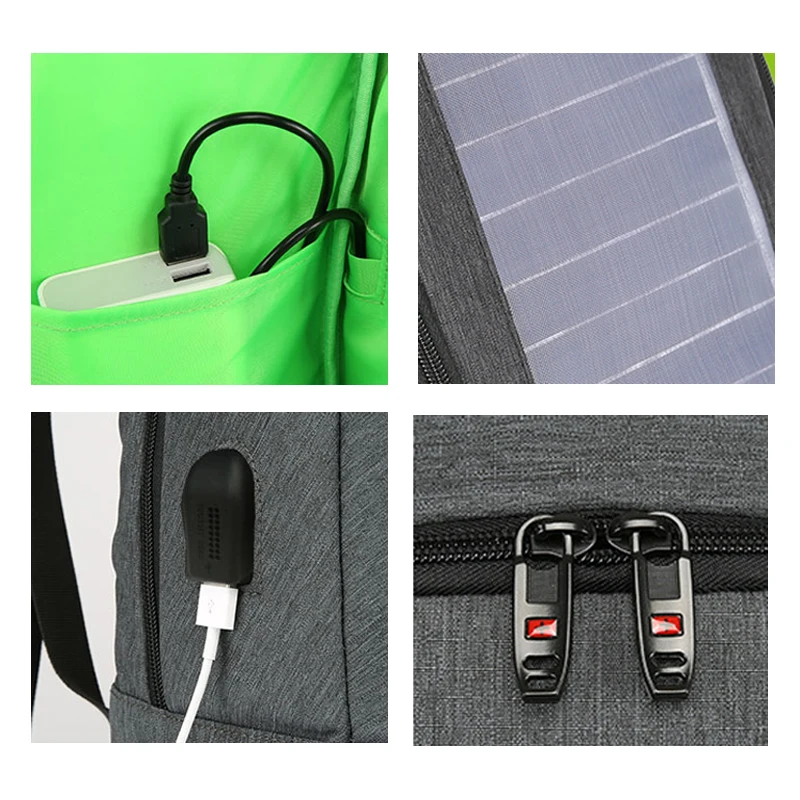 AoLuHeng солнечная батарея для ноутбука с разъемом USB 15,6 дюймов для ноутбука Rugzak Voor Tiener
