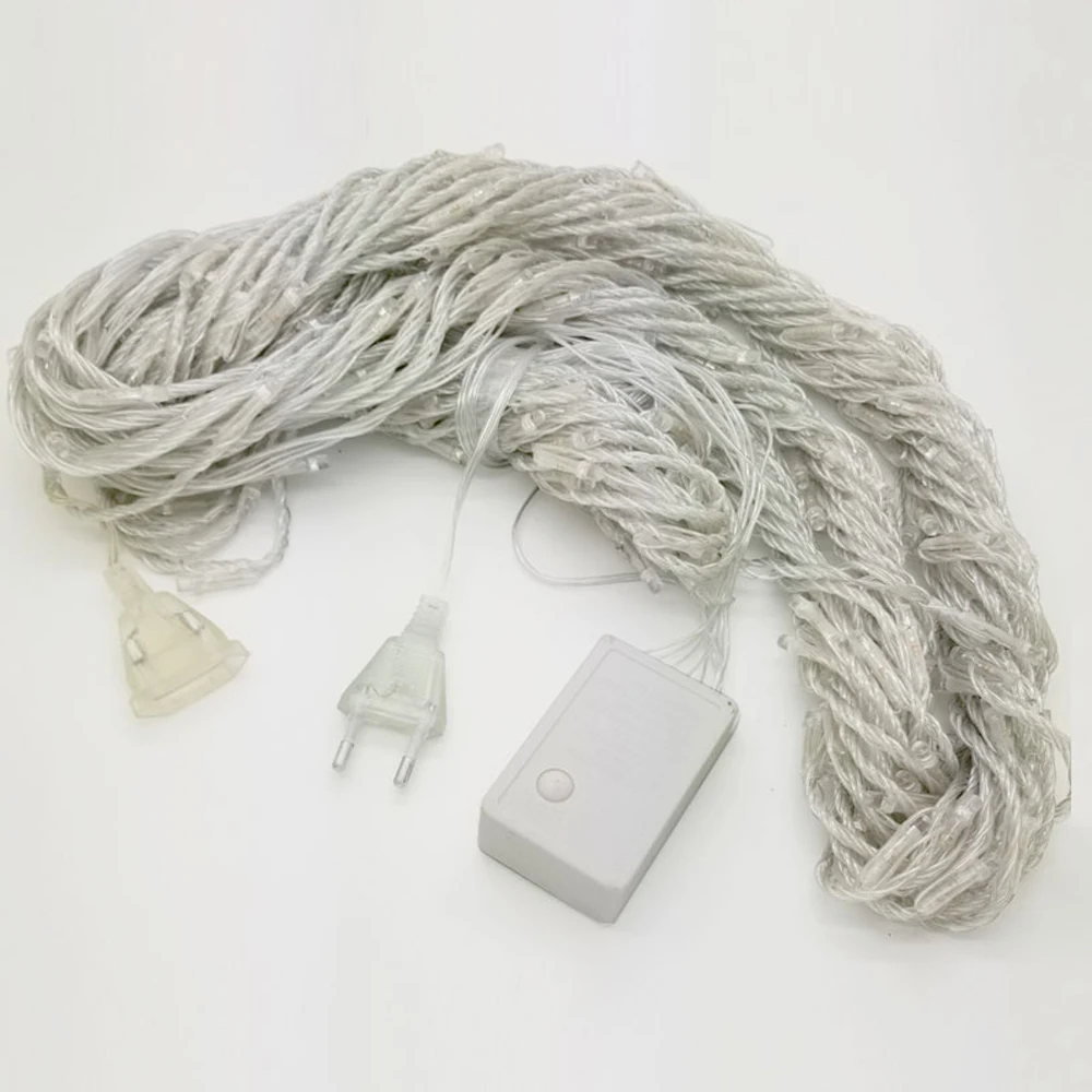 3X3M LED Waterfall Waterproof Meteor Shower Rain String Light Christmas Wedding Curtain Icicle Fairy String Garland Decor lights 1