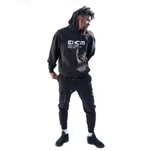 

New 2021 Cotton Mens Tracksuits Autumn Winter Male Sweatshirt, Hoodie And Multiple Pockets Sweatpants Men Clothes Sets