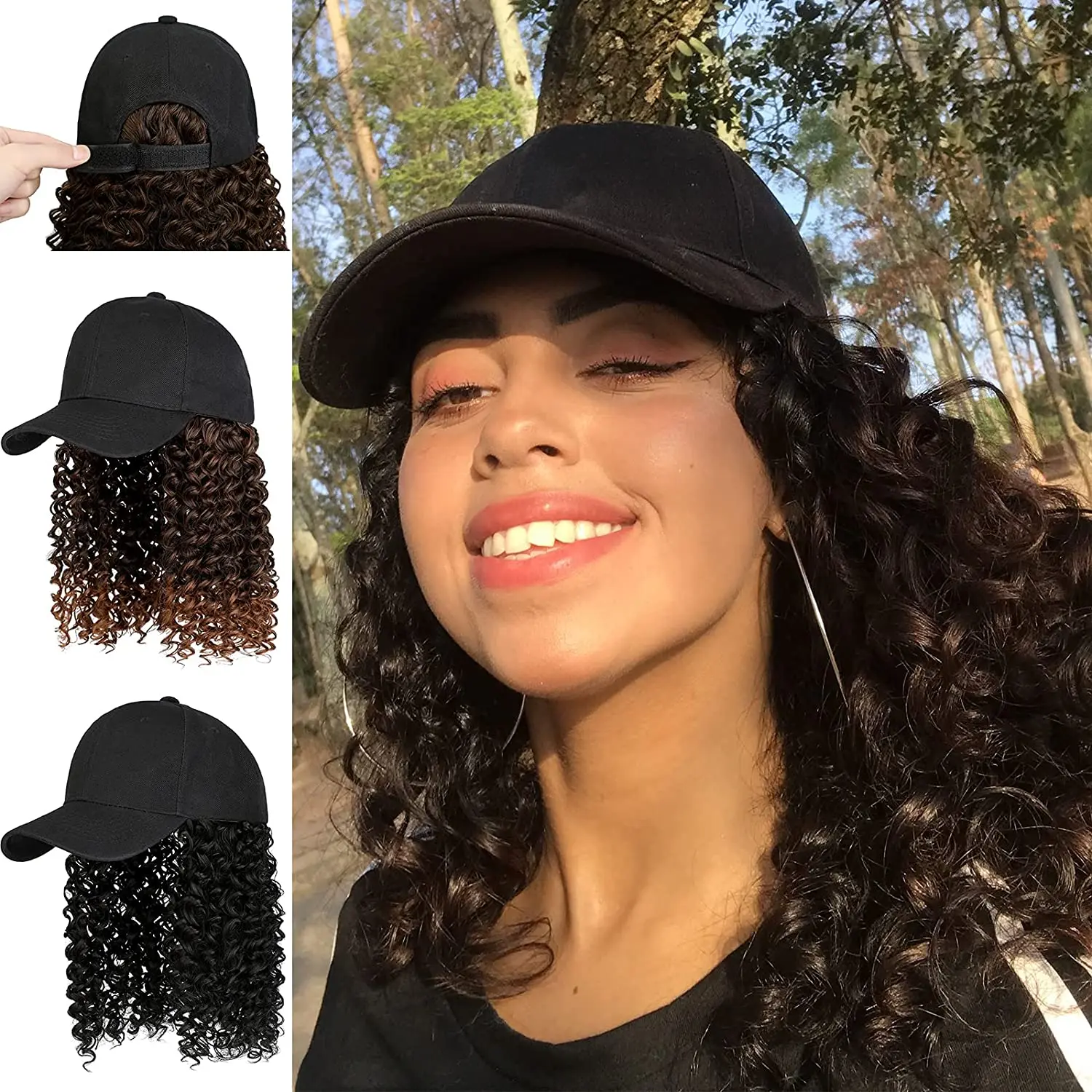 Shangzi Short Baseball Cap Wig 
