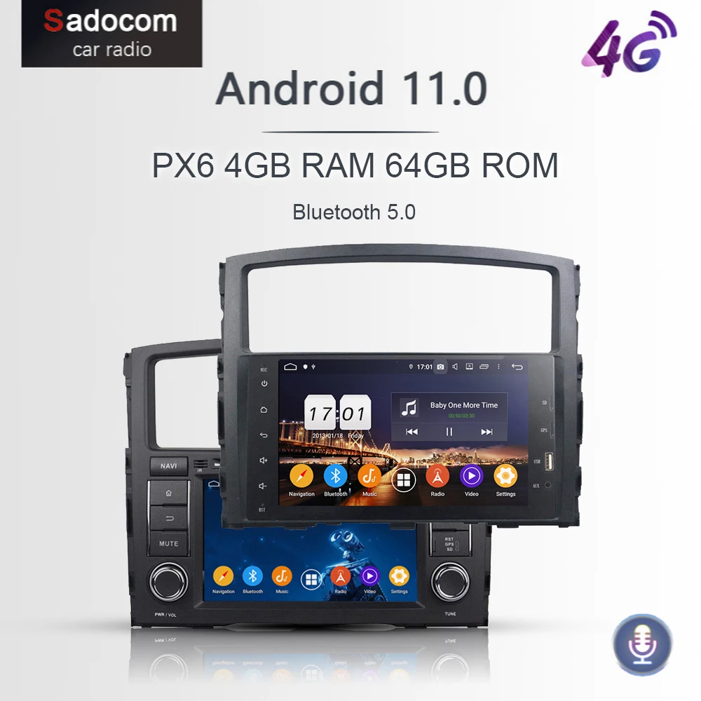 Автомобильный DVD-плеер 720P PX6 DSP 8 дюймов Android 11 0 4 Гб ОЗУ Bluetooth 5 GPS Glonass RDS Авторадио