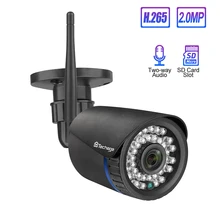 1080P 2MP Беспроводной Камера ИК Ночное видение 2-полосная аудио запись на карту tf onvif-видео Wi-Fi камера системы безопасности наружного видеонаблюдения