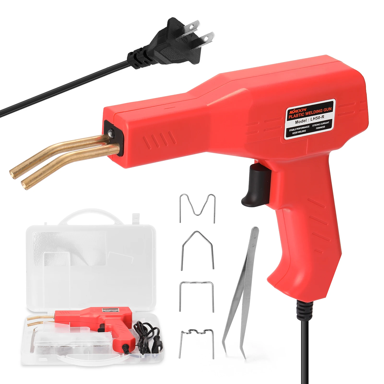 hot stapler plastic KKMOON Handy Plastics Welders Garage Tools Hot Staplers Machine Staple PVC Repairing Machine Car Bumpers Stapler Welding Tool portable stick welder Welding Equipment