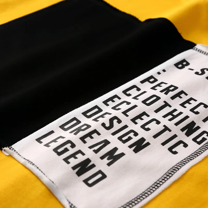 Short Sleeve Hip-hop Five-Sleeve T-shirt Male Personality Color Five-Sleeve T-shirt Male Middle Sleeve