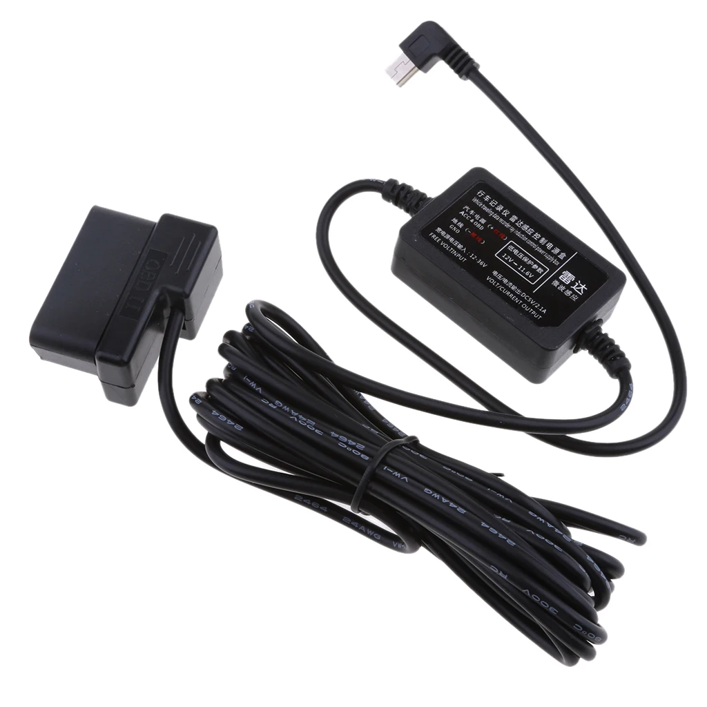 12V/24V/36V TO 5V 2.1A MINI USB DC Buck Power Converter Voltage Step Dowm Power Supply MINI-USB Output 3.5m