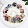 Korean Cloth Art Fabric Flower Brooch Shirt Collar Vintage Pins and Brooches for Women Dress Shirt Collar Accessories ► Photo 2/6