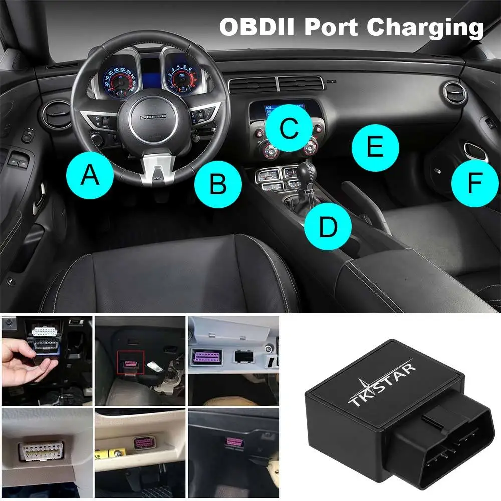 Автомобильный gps трекер OBDII отслеживание в реальном времени GSM gps локатор гусеничный TK816 Tkstar Пожизненное бесплатное веб-приложение