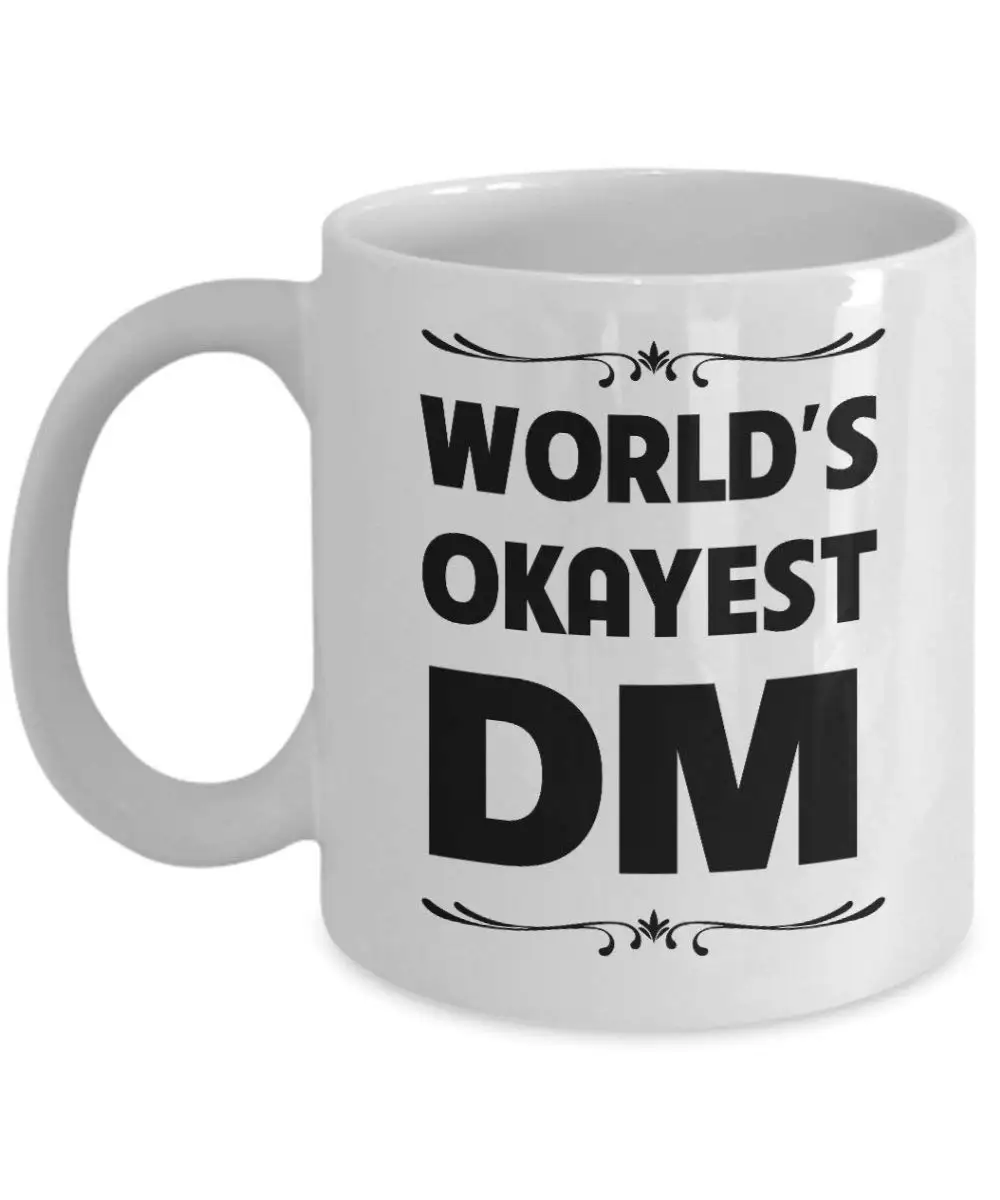 Подземелье мастер подарки мир Okayest DM кофе кружка Смешные D20 игральные кости