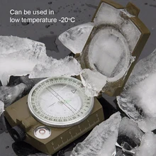 Открытый военный водонепроницаемый металлический оптический линзатический Прицельный чехол для компаса для наружного кемпинга Пешие прогулки альпинистские рюкзаки