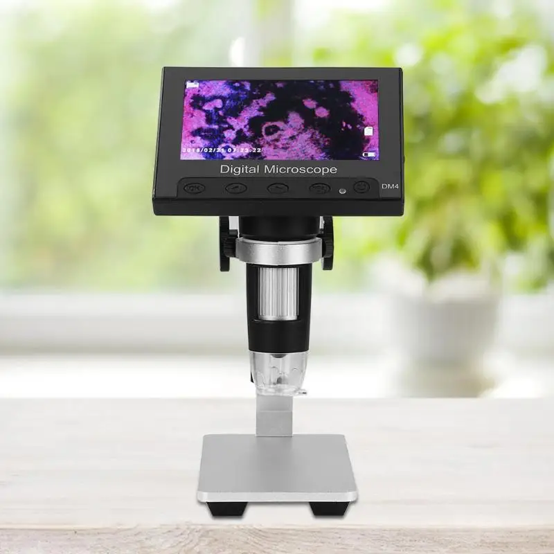  Lupa Electrónica de microscopio Digital con pantalla LCD DM4 USB HD de 43 pulgadas