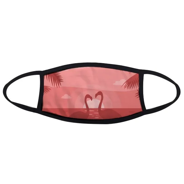 

Flamingo couple Red Dusk Mouth Face Anti-dust Mask Anti Cold Warm Washable Cotton Gift