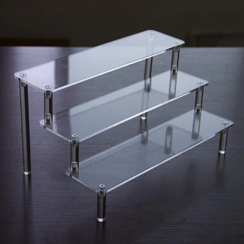 

3-Layer Transparent Acrylic Display Stand Cake Tray Display Stand for Decoration and Storage