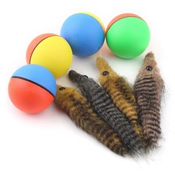 Jouet pour animal de compagnie, Simulation électrique, poisson, chats, interactif, chien, Beaver, Weasel, boule roulante, nouveau 