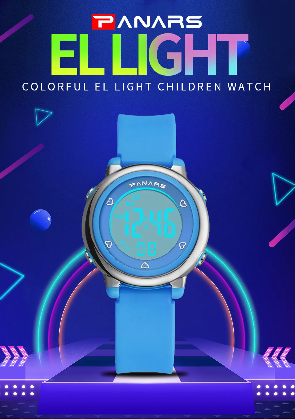 Модные детские Студенческие цифровые часы для мальчиков и девочек, 50 м, водонепроницаемые спортивные светящиеся часы с циферблатом, Детские светодиодные часы с будильником, наручные часы в подарок