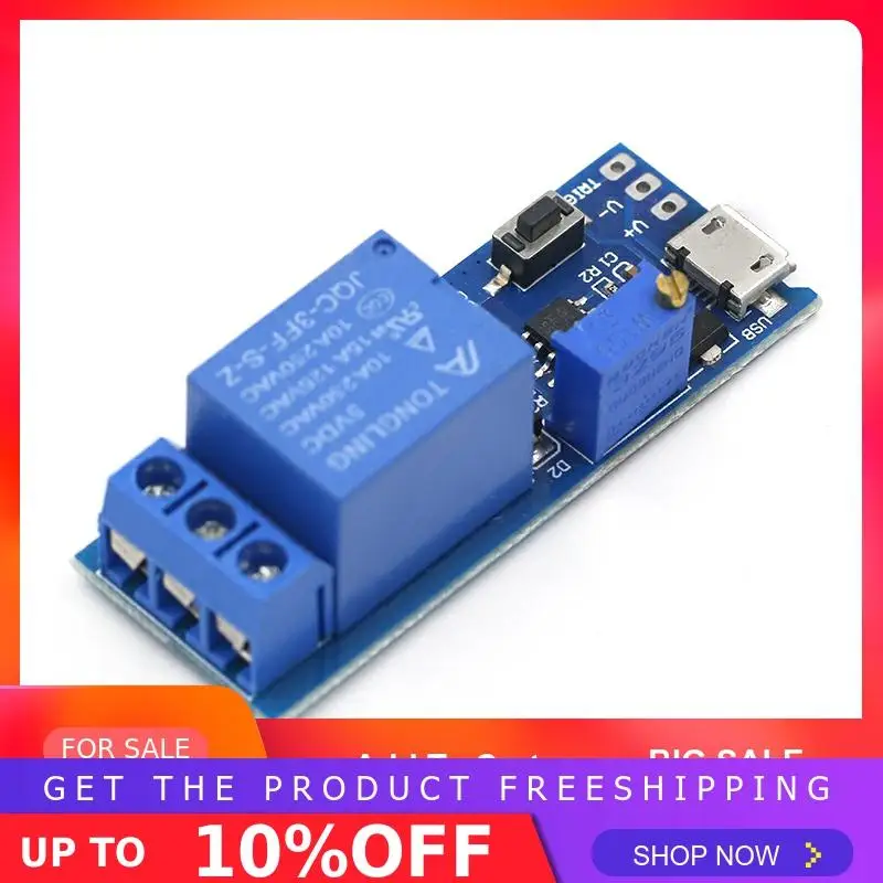Умная электроника 5 V-30 V микро USB Мощность регулируемое реле задержки времени таймера Управление модуль, триггер задержки переключатель