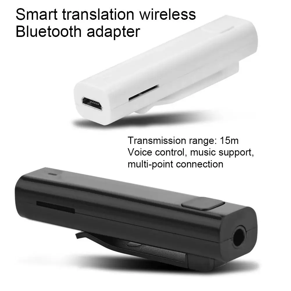 

1Pc TF card Smart Translation Headset Wireless Headphones 26 Languages Translation For travel and Business Bluetooth Earphones