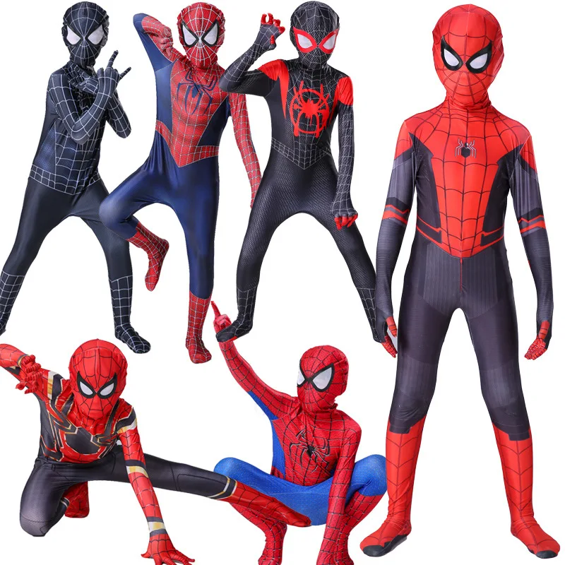 

Spider-Man Slim Fit Clothes Children Adult Hero Returns One-piece Avengers 30 Thousand Halloween Cosplay Anime Clothing
