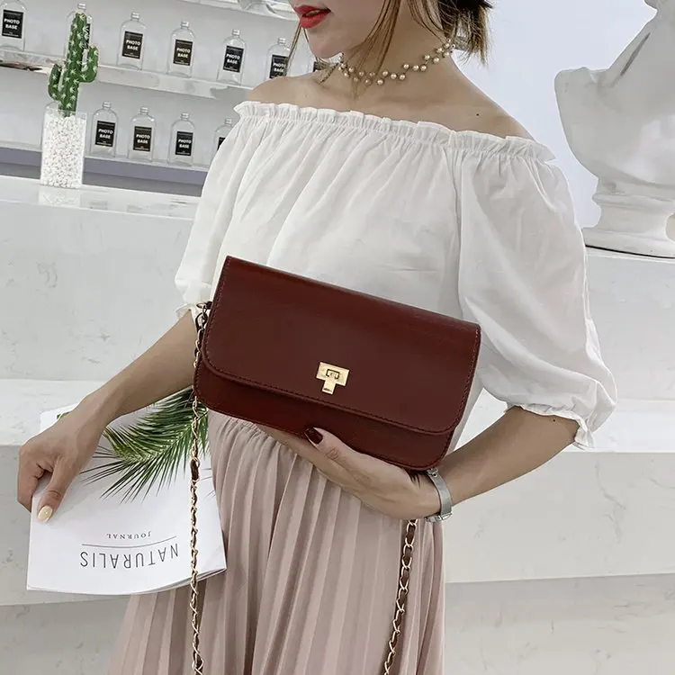 

Online Celebrity Celebrity Style Bag Women's New Style Summer Fashion Korean-style Versatile Shoulder Square Sling Bag Fashion S