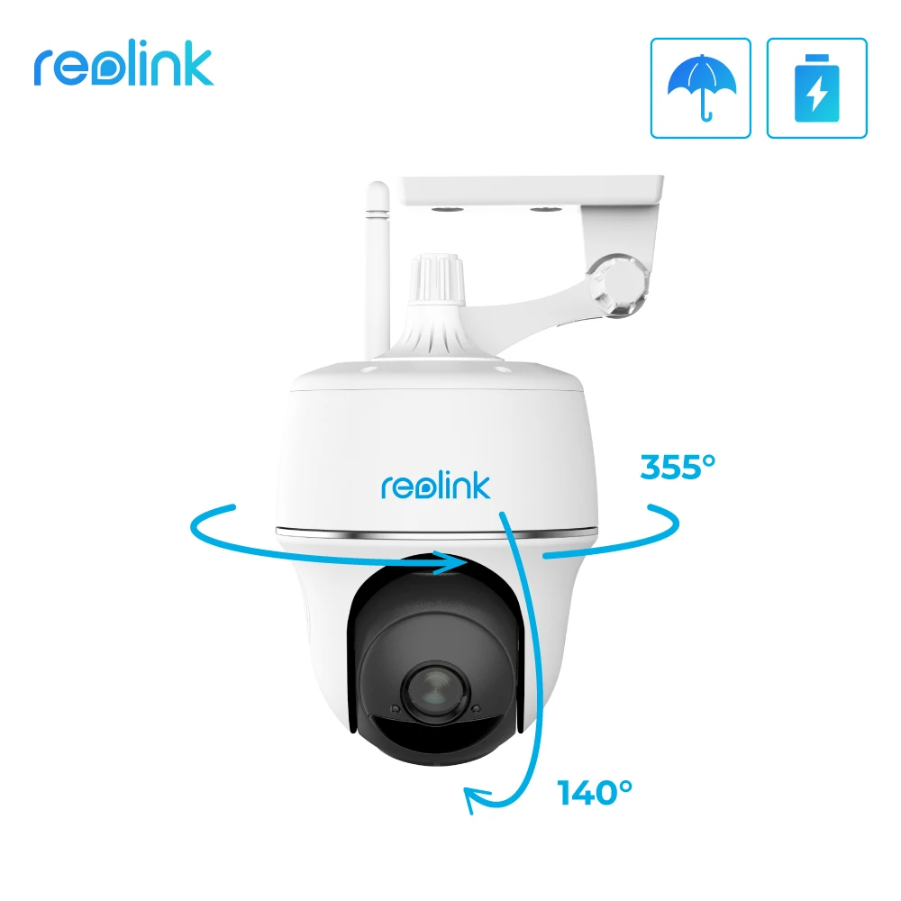 

Reolink Argus PT 1080P WiFi Camera Wireless PT Battery Powered Security Camera for Outdoor Indoor Security