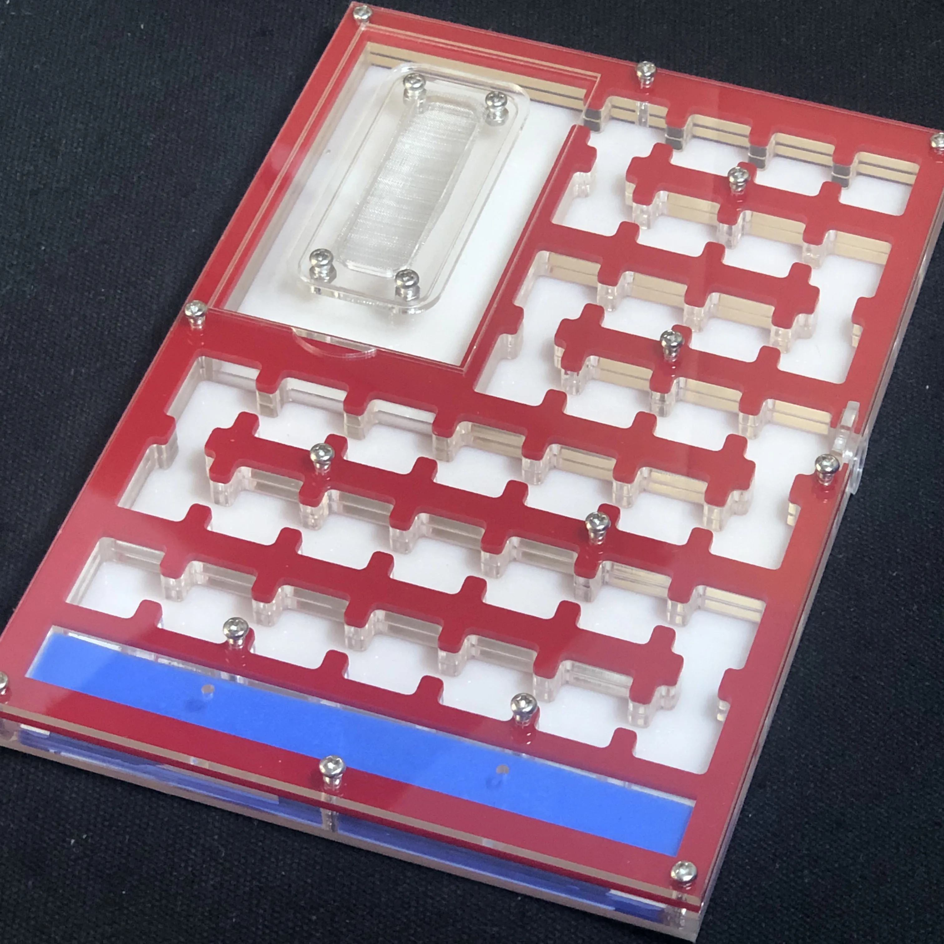 RED BIG Space Acrylic ant farm maze,Ant Nest with Feeding Area and moisturing zone Ant House for Pet Anthill - Цвет: RED