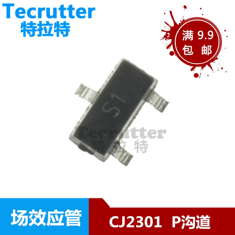 100 шт./лот Cj2301 P Channel-20V/-2.3A MOSFETs S1 SOT23-3 Chip | Электронные компоненты и принадлежности