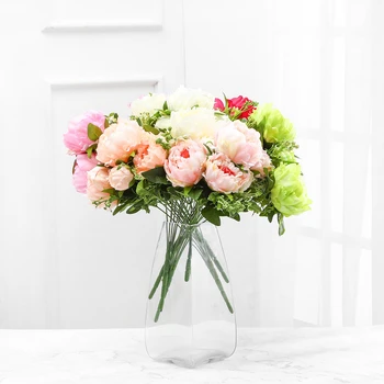 

1pc artificial flower peony decoration party silk fake flower peony DIY hotel home decoration wedding decoration garland