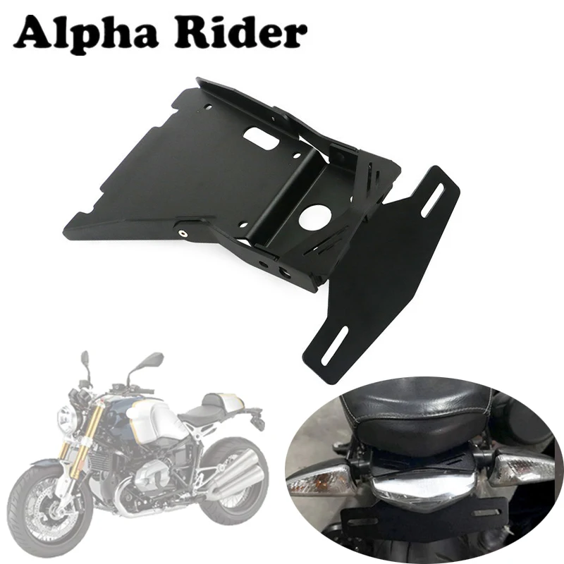 14-18 R nineT Motorcycle Tail Mount License Plate Bracket Black Aluminum For BMW NINE T 2014 2015 2016 2017 2018 R9T RnineT | Автомобили и
