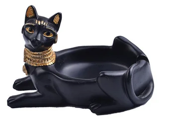 

Creative Cat Design Ceramic Ashtray multifunctional living room decoration Key storage Box home decorations D910