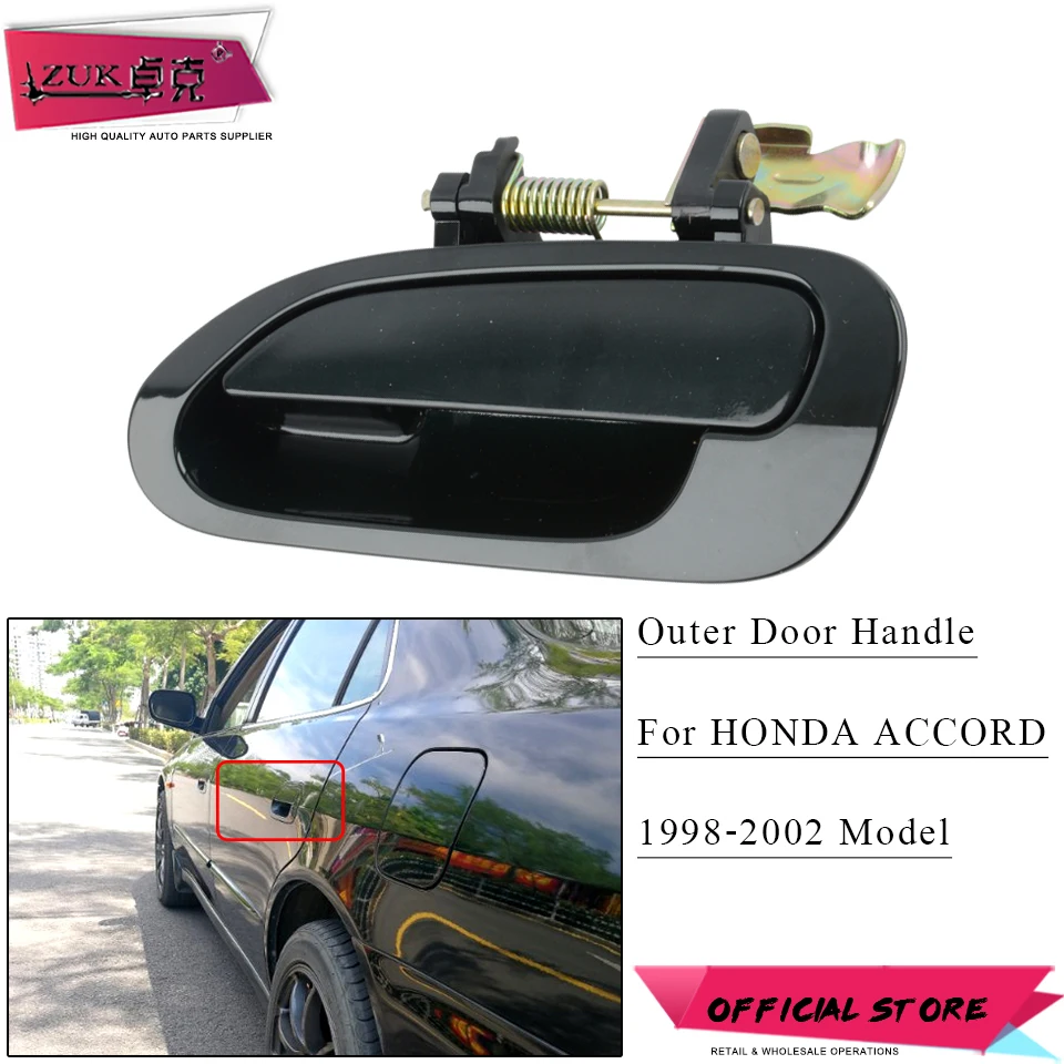 ZUK автомобильная внешняя дверная ручка для HONDA ACCORD 1998 1999 2000 2001 2002 CF9 CG5 CG1 atrviren темно