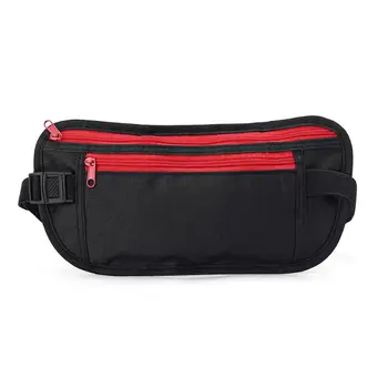 

Slim Waist Bags Travel Sport Money Belt Hidden Wallet Pouch Passport Security Pocket Anti-Theft Chest Pack Fanny Bag M6CC