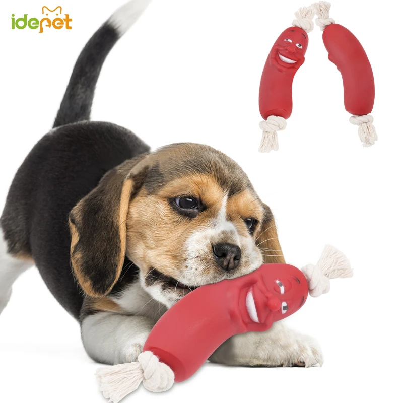 

Pet Dog Toy for Pet Bite Toys for Dog Cite Creative Simulation Hot Dog Toy Chew Squeak Non-toxic Molar Toys for Pet Products
