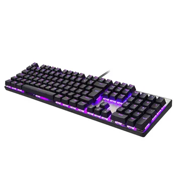 

Mechanical Keyboard Gameing Backlit Keyboards USB Wired Green Switch Colorful LED Illuminated Waterproof Game For PC Computer