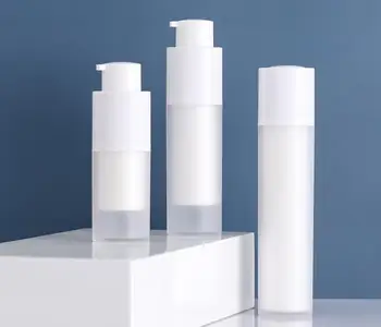 

50pcs Vacuum Bottle Pump Airless Luxury Portable Cosmetic Lotion Treatment Travel Empty Bottle Container 15ml/30ml/50ml SN3241