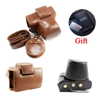 

Luxury PU Leather XT200 Camera Case Bag With Strap For Fujifilm XT200 Fuji X-T200with XC15-45mm Open Battery