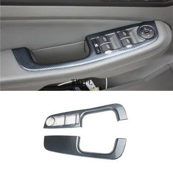 

Car Carbon Fiber Interior Window Lift Control Switch Panel Cover Trim for Ford Focus MK2 2009 2010 2011 Car Accessories 2pcs/set