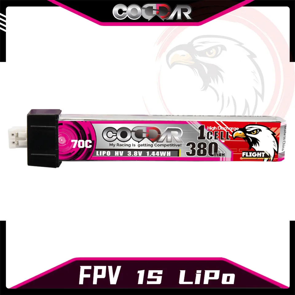 

1S 3,8 V 380mAh 70C HV Lipo батарея PH2.0 разъем пластиковая головка для NanoHawk FPV RC гоночный Дрон Tinywhoop Рамка комплект частей