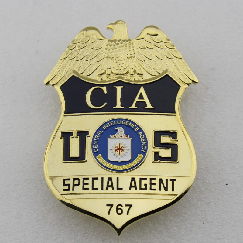 Badge Классический значок специального агента агентства U.S.CIA-CENTRAL № 767, значок реплики фильма - Цвет: Badge