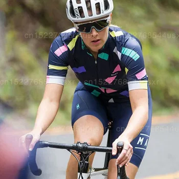 

The MAAP VOID Cycling jersey suit women 2019 Summer bicycle riding sets Short sleeved bike shirt and breathable gel pad shorts