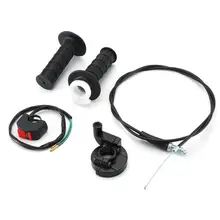 7/8 дюймов 22 мм Твист Дроссельный ускоритель 1,3 м дроссельная заслонка+ линия+ левая/правая ручка+ дроссельная заслонка алюминиевый блок+ переключатель набор