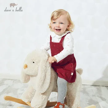 

DBZ15288 dave bella autumn baby girl's princess fruit print dress lolita party suspenders dress toddler children clothes