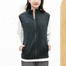 Электрический нагревательный жилет, тепловой жилет, одежда с регулируемой температурой, зимний нагревательный жилет для мужчин wo, мужская, Женская куртка с подогревом