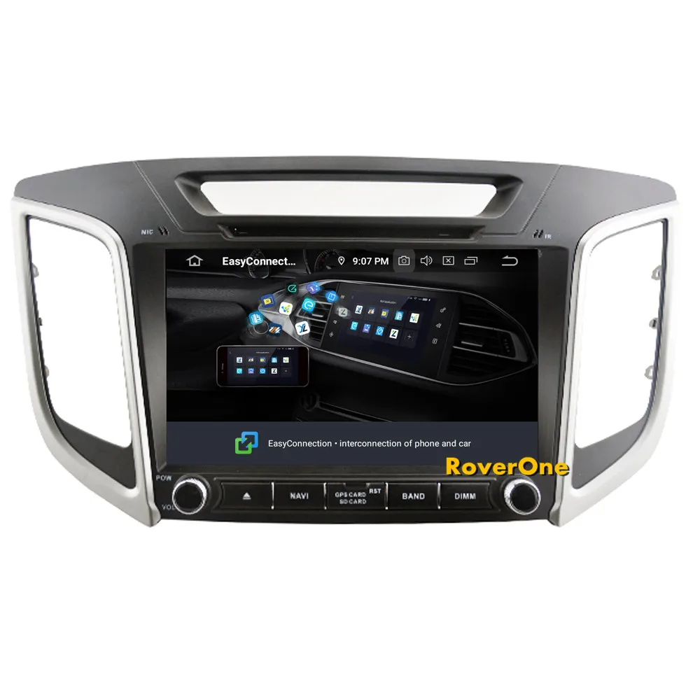 Cheap RoverOne Car Radio Stereo For Hyundai IX25 Creta 2014 2015 2016 Android 9.0 Octa Core Autoradio GPS Navigation Multimedia Player 9
