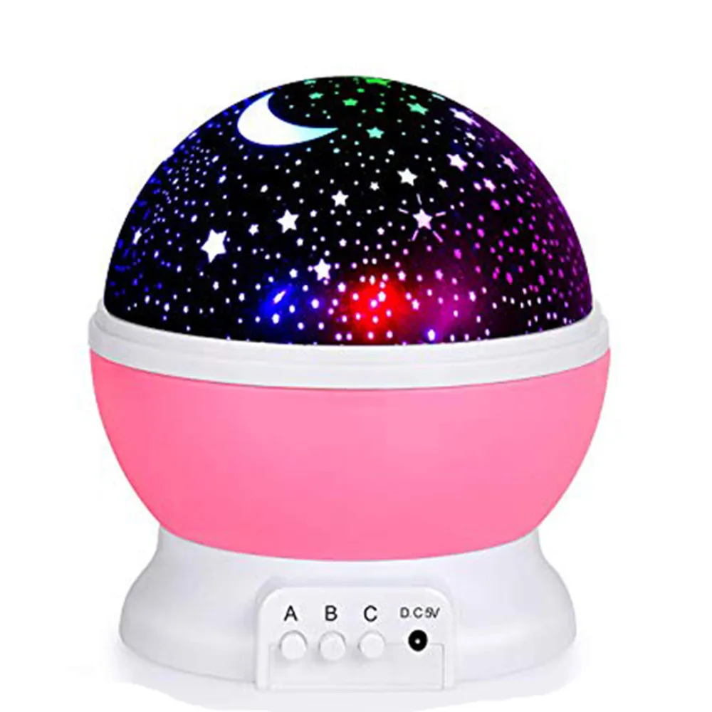 

Stars Starry Sky LED Night Light Rotating Projector Moon Lamp Battery USB power Children Bedroom Lamp Projection Light desk lamp