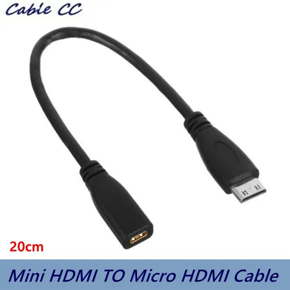 Переходник с разъема D типа Micro HDMI v1.4 Мама на С мини папа кабель для ноутбука